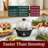EGC-007B# 7 16-Recipe Elite Gourmet Rapid Egg Cooker, Easy-To-Peel, Hard, Medium, Soft Boiled Eggs, Poacher, Omelet