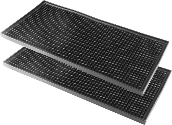 Bonsicoky Silicone Bar Mat Set of 2, 6" x 12" Bar Service