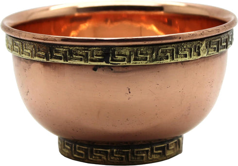 Copper Offering Bowl, 3 Inch Diameter, Great for Altar Use, Ritual Use, Incense Burner, Smudging Bowl, Decoration Bowl
