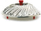 Norpro Large Vegetable Steamer with Detachable Silicone Post, Red