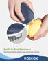 2 Pack ROSEOK Potato Scrubber and Veggie Brush, Self-Standing Kitchen Brush for Fruit and Vegetable Cleaning, Navy
