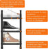 TZAMLI 3-Tier Closet, 17.2"-30" 9" 16.4" Inch Expandable Metal Shoe Rack for Stackable Shoe Organizer Adjustable Shoe