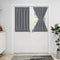 Easy-Going Blackout Door Curtains, Rod Pocket Privacy Light Filtering Sidelight Curtains with Tieback, 1 Panel