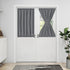 Easy-Going Blackout Door Curtains, Rod Pocket Privacy Light Filtering Sidelight Curtains with Tieback, 1 Panel