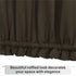 Aquazolax Blackout French Door Curtain, 25x72 Inches, Blackout Drapery for Privacy, 1 Panel, Toffee Brown