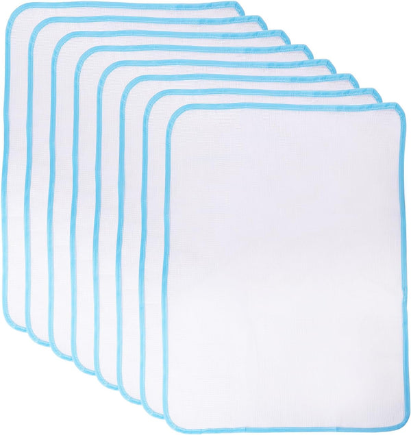 CHGCRAFT 8PCS Protective Ironing Pressing Pad, Ironing Cloth Mesh Fabric, Heat Insulation Pad, 23.8x16.1 inch