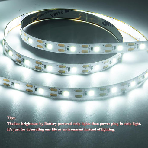 2-Pack 1.64ft LED String Lights Battery Powered, White LED Fairy Lights Battery Powered, With blinking function, Decor