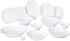 Carlisle FoodService Products Stadia Reusable Plastic Pasta Plate, Melamine, 9.5 Inches, White
