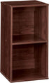 ClosetMaid Cubeicals 2-Cube Storage Shelf Organizer, Stackable or Wall-Mountable, Easy Assembly, Dark Cherry Finish