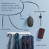 Franklin Brass Pilltop 27" Coat Rack Wall Mount Driftwood Grey with 5 Hooks for Clothes, Towels, Bags, Organization
