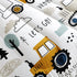Set Set 1 2 Cartoon Car Comforter Kids Construction Printed Bedding with Comforter and Pillowcases for Boys and Girls