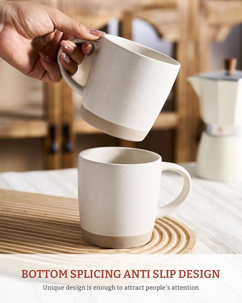 Set 6, 13 oz Set, Set famiware Coffee Mugs of Milkyway Mug Ceramic Cup with Handle for Coffee, Tea, Cocoa, Milk, Matte
