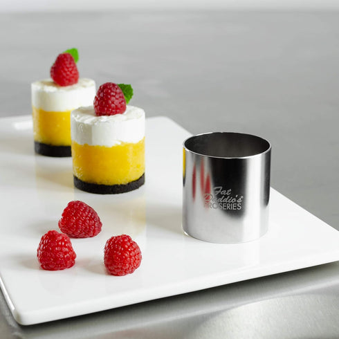 Fat Daddio's Stainless Steel Round Cake & Pastry Ring, 2 x 2 Inch