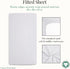 1 Evolur Piece Rock Grey Full Crib Solid Fitted Sheet, Fitted Crib Sheet for Standard Crib and Toddler Mattress, Soft