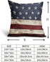 Independence Day American Flag Throw Pillow Covers, Set of 2, 18X18 Inches, Patriotic Stripes for Home Decor