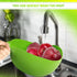 Rice Strainer with Handle - Lightweight Rice Washer Strainer Bowl with Smart Design for Easy Water Draining, Easy to