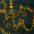 Nautical Fish Net Photo Hanging Display Frames with Sea Shells and Clips for Ocean Theme Party Decorations