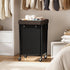 160L 2 Chrislley Laundry Hamper with Wheels, Section Large Laundry Basket with Removable Bag, Steel Frame Dirty Clothes