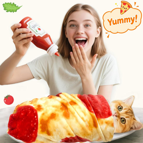 285 36 inches) CASOFU Baby Pizzas Swaddle Blanket, Funny Blankets Gag Gifts for Baby Shower Boy Girl Toddler Newborn