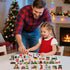 Uhqajd 2026 Set, 24 Countdown 777 Advent Calendar Christmas Train Building Blocks Boxes Christmas with Dual-Sided