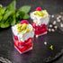 50 Pack 5 oz TOFLEN Plastic Dessert Cups with Lids for Party, Mini Square Dessert Cups with Spoons for Yogurt, Parfait