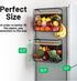 Counter, Ofiray-home Magnetic Shelf for Fridge with Wood Lid, Fruit Potato and Onion Storage Bins, Pantry Organizers