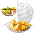 ZOOFOX Set of 4 Salad Bowls, Acrylic Mixing and Serving Bowls for Fruit, Salad, Chips, Dips, and Party Snacks