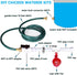 1/2" Automatic Chicken Watering System with PVC Pipe & Hose Connector Kit, Leak-Proof and Easy-Assembly Chicken Drinker