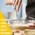 Anaeat Stainless Steel Kitchen Whisk Set of 5, Milk and Egg Beater Blender for Cooking, Baking