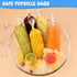 3 12 inches 120 BokingOne Ice Lolly Bags Disposable, Ice Cream Mold Bags with Silicone Funnel. x Plastic Ice Candy Bags