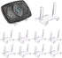 Hipiwe 10 Packs Acrylic Easel Stands, Clear Display Easel Holder for Belt Buckles, Badges, Coins, Medals, 1.97 Inch Tall