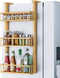 Hanging Spice Rack for Refrigerator - 3 Tier Bamboo Kitchen Counter Shelf