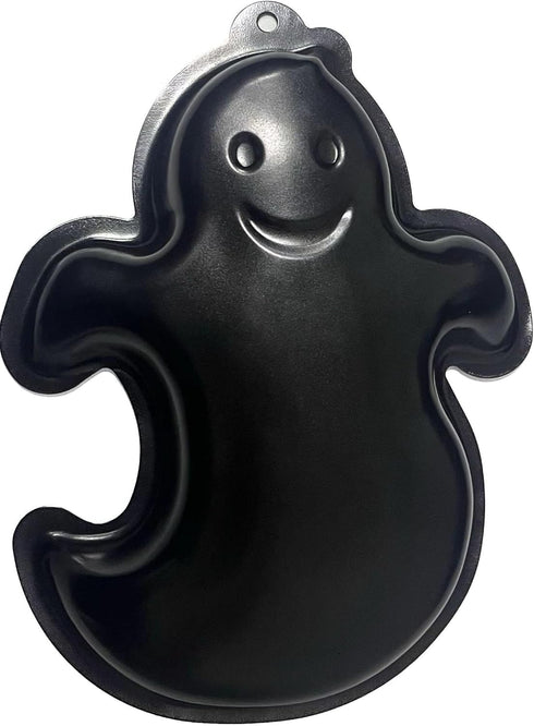 Ghost Shape Cake Pan, Aluminum Black Non-Stick Cake Mould for Halloween and Birthday Cakes