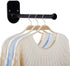 Single Section Wall Mount Stainless Steel Clothes Hanger Storage Rack Organizer, Adhesive or Drilling Installation