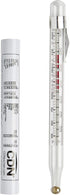 CDN Candy & Deep Fry Thermometer, 8" Durable Lab Glass, Non-Mercuric, Dual-Scale, 75–400°F Range