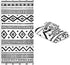 HATESAH Set Set 3 Piece,1 Towel,1 Towel,1 Bath Towels Soft Highly Absorbent Black White Native American Tribal Aztec
