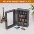 CLVTREBETO 100pcs Anxiety Mini Bookshelf Ornament | Shake Away Your Anxiety Rustic Book Library with Miniature Books |