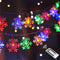 Runleo Christmas Lights Multicolor, 20 FT 40 LED Multi Colored Snowflake String Lights,