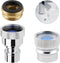 iFealClear Dishwasher Faucet Adapter, Portable Washer & Dishwasher Snap Aerator Adapter, Chrome 2 Pack for