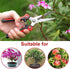 WYF Pruning Scissors, Professional Garden Shears, Sharp Stainless Steel Blades, Hand Pruner for Harvesting, 8.1IN (Red)