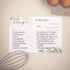 Farmhouse Greenery Recipe Cards from Dashleigh, 48 Cards, 4x6 inches, Water-Resistant, Sage Green and White