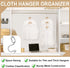 Sosation 45 Pcs Clothes Hanger Connector Hooks, Metal Hanger Extender Clips for Velvet Plastic Wooden Closet