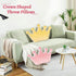 Crown Shaped Fluffy Throw Pillows - Pink for Kids