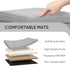 Grey,15"x15"x15" PINPLUS Storage Ottoman Cube Square Shaped Ottomans with Storage Foot Stool Footrest for Lving Room