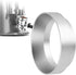 Silver Magnetic Coffee Dosing Ring and Funnel for Office Coffee Lovers Home, 58MM with Magnetic