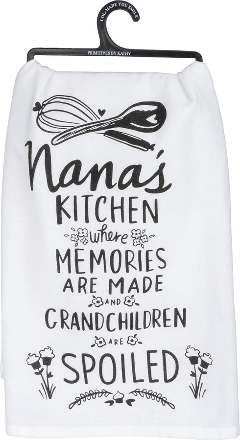 Primitives by Kathy Boho Cotton Kitchen Towel Set, Funny Sayings, Housewarming Gift, 28"x28"