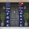 American Flag Soldier Porch Sign Banners - Patriotic Decoration for Memorial Day, 4th of July, Veterans Day, Labor Day