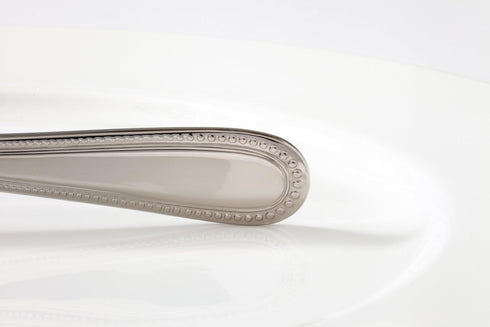 Fortessa Caviar 18/10 Stainless Steel Flatware Serving Spoon, 8.2-Inch