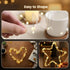 2 Pack 8 (32FT DomeStar Fairy Lights Battery Operate, Rechargeable Lights with Timer, Waterproof Modes for Bedroom