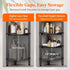 4 34 24 107 cm/13 9.5 42 inch Lifewit Floor Standing Shower Caddy Corner, Tier Plastic Shower Stand Rack